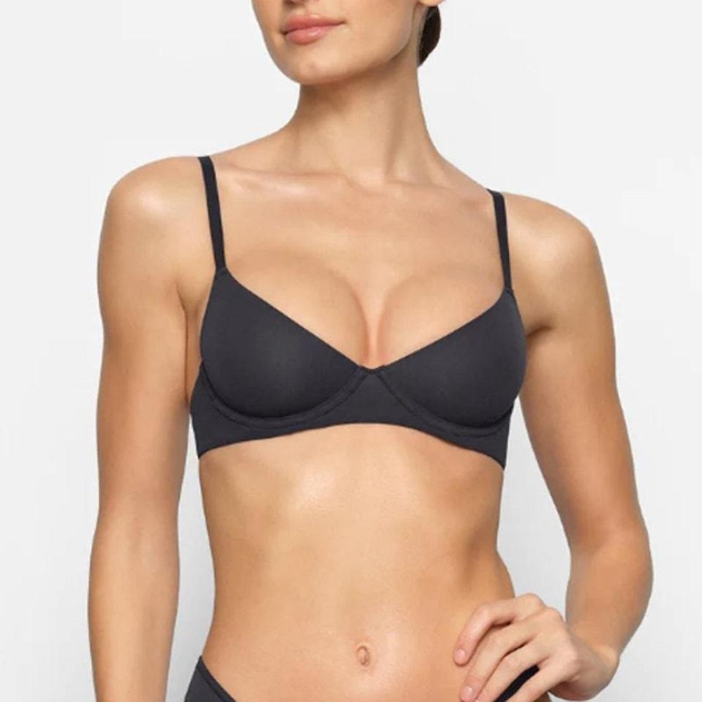 Skims NWT Women's Black Fits Everybody Underwire‎ Unlined Demi Bra Size 42DDDD